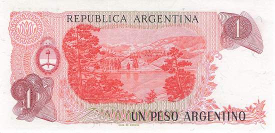 Argentinien p311a-1A 1 Peso 1983